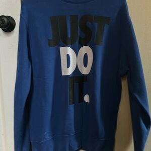 Nike just do it blue sweatshirt